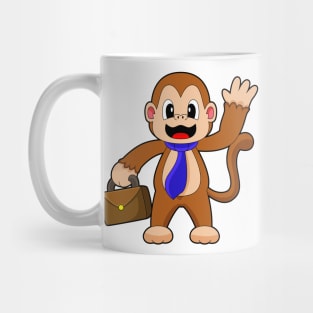 Monkey Businessman Briefcase Mug